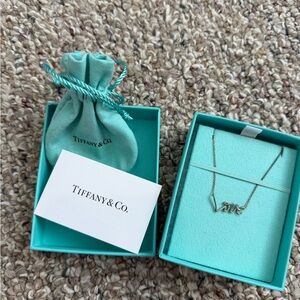 Tiffany & Co. Silver Script Necklace